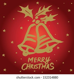 Vector illustration of christmas card design