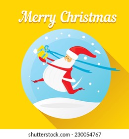 Vector illustration for christmas card design.