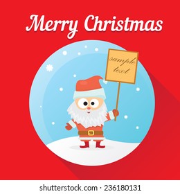 Vector illustration for christmas card design.