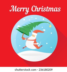 Vector illustration for christmas card design.