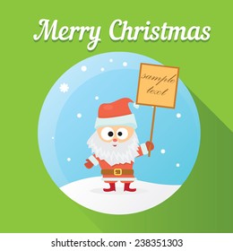 Vector illustration for christmas card design.