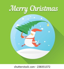 Vector illustration for christmas card design.