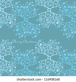 Vector illustration Christmas card with a pattern