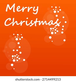 Vector illustration of a Christmas card template with the text "Merry Christmas"