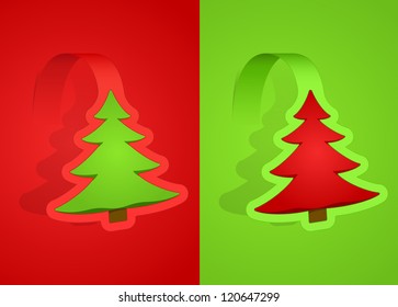 Vector illustration of christmas cards