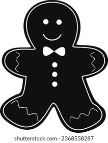 vector illustration of Christmas cookies on a transparent background