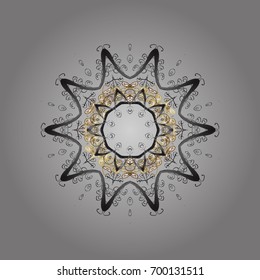 Vector illustration. Christmas cute background with snowflakes abstract background. Holiday design for Christmas and New Year fashion prints. Snowflakes. Background.