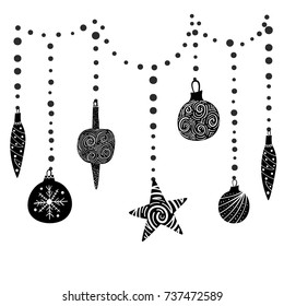 Vector illustration of Christmas decoration