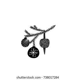 Vector illustration of Christmas decoration
