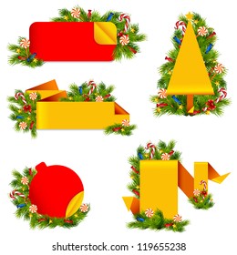 vector illustration of Christmas decoration banner