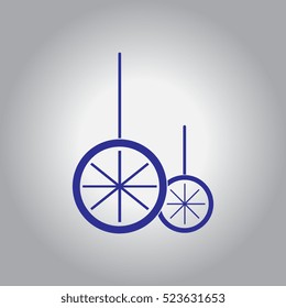Vector illustration Christmas decorations with snowflake