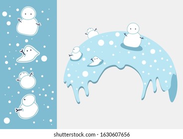 Vector illustration of Christmas elements.