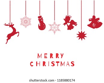 vector illustration of Christmas elements. Christmas, holiday background.