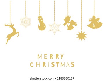 vector illustration of Christmas elements. Christmas, holiday background.