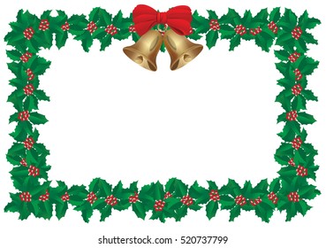 Vector Illustration Christmas Frame Background Stock Vector (Royalty ...