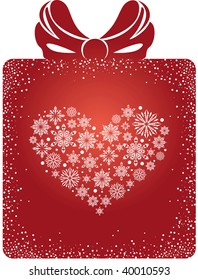 Vector illustration of christmas gift box