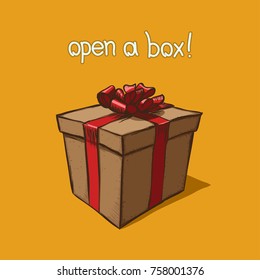 Vector illustration of christmas gift boxes
