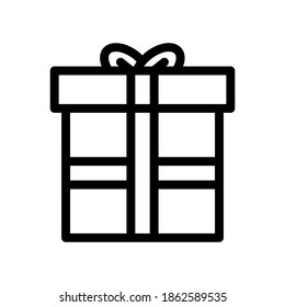 Vector illustration of a christmas gift icon