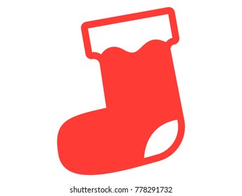 Vector illustration of Christmas Gift Sock