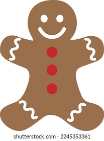 Vector illustration of Christmas gingerbread