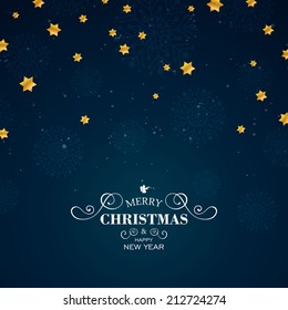 Vector Illustration of a Christmas Greeting Card