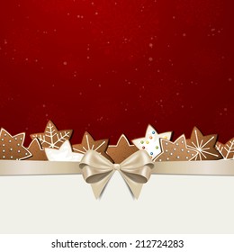 Vector Illustration of a Christmas Greeting Card