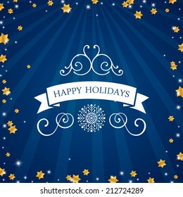 Vector Illustration of a Christmas Greeting Card