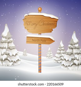 Vector Illustration of a Christmas Greeting Card