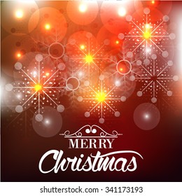 Vector illustration of Christmas Greeting Card. 
