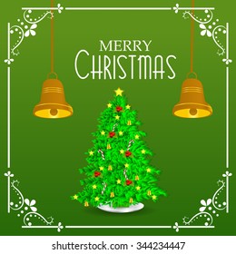 Vector illustration of Christmas Greeting Card.