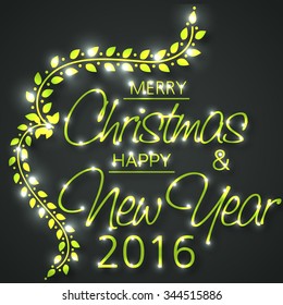 Vector illustration of Christmas Greeting Card.