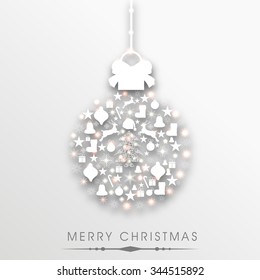 Vector illustration of Christmas Greeting Card.