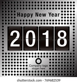 Vector illustration for Christmas and Happy New Year greeting card