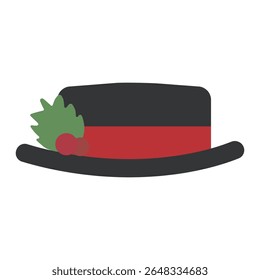 vector illustration of a christmas hat
