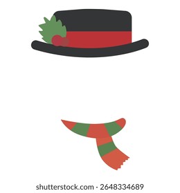 vector illustration of a christmas hat