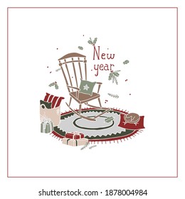 Vector illustration of Christmas huge