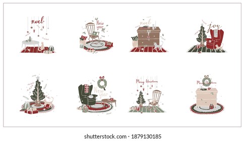 Ilustración vectorial de la enorme Navidad 