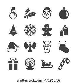 Vector Illustration of Christmas Icons