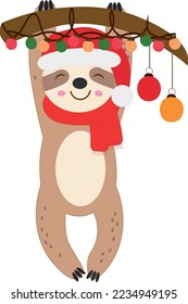 Vector illustration christmas laziness. Ideal art for party decor, card, poster, bookbinding, craft, stationery.