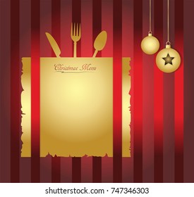 vector illustration for christmas menu