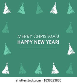 Vector illustration Christmas and New Year holiday. Template, magazine, background, business, idea, mocap, banner, postcard, scrapbook winter holiday theme.