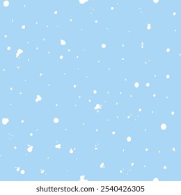 Vector illustration. Christmas and New Year seamless pattern. Snowflakes and flakes, falling snow. Scandinavian ornament. Abstract wallpaper. Snow pattern for advertising and typographic products.