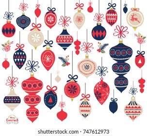 Elementos de ornamento de Natal