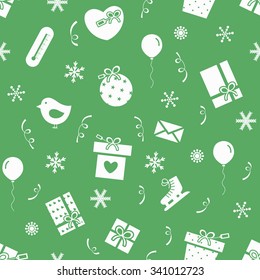 Vector illustration Christmas pattern