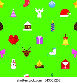 Vector illustration Christmas pattern