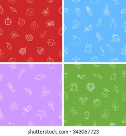 Vector illustration Christmas pattern