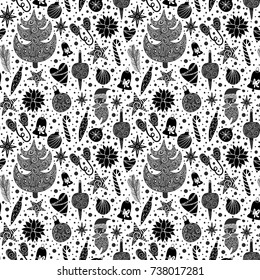 Vector illustration of Christmas pattern