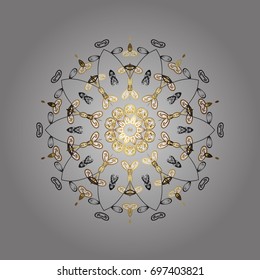 Vector illustration. Christmas pattern with snowflakes abstract background. Background. Holiday design for Christmas and New Year fashion prints. Snowflakes.