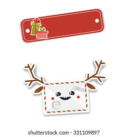 Vector illustration of a christmas related objects isolated on white