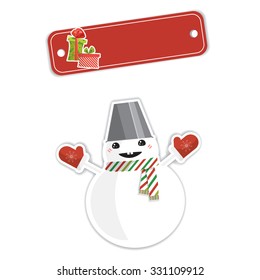 Vector illustration of a christmas related objects isolated on white